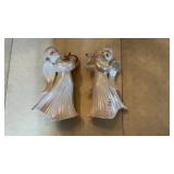 2 12 " Angels- Mother of Pearl finish, ceramic