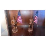 Pair of Red Mill Manufacturing soldier figurines