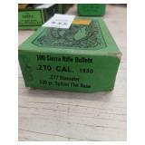 Sealed box of Sierra 270 cal 130 gr. Reloading