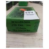 Sealed box of Sierra 270 cal 130 gr. Reloading