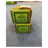Sealed and open box of Sierra 22 cal 55 gr