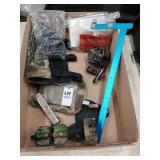 Misc archery lot, release, arm guard, bow square