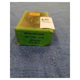 Open box of Sierra 30 cal 150 gr reloading