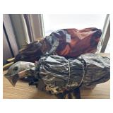 Inflatable turkey decoy and inflatable Buck mount