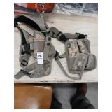 Camo automatic pistol shoulder holster