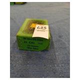 Open box of Sierra 25 cal 100 gr reloading