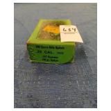 Sealed box of Sierra 25 cal 100 gr reloading