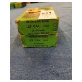 2 open boxes of Sierra 25 cal 117 gr reloading