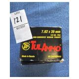 7.62x39mm 122gr FMJ-20 count