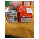2 partial boxs of Hornady .270 130 gr reloading