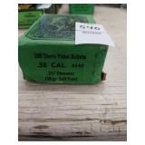 Sealed box of Sierra 38 cal. 158 gr. Reloading