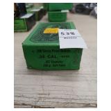 Sealed box of Sierra 38 cal. 158 gr. Reloading