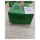 Open box of Sierra 38 cal. 158 gr. Reloading