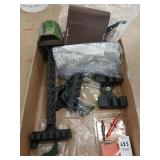 Misc archery lot, quivers, points, etc.