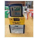 3 partial boxes of 6mm bullets, 55 and 90 grain