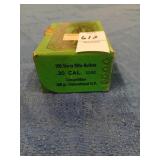 Sealed box of Sierra 30 cal 168 gr reloading