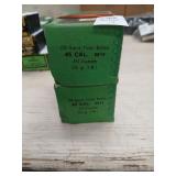 Sealed and partial box of Sierra 45 cal 230 gr.