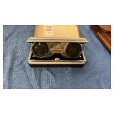 Vintage Powerex Folding Opera Glasses and Brown