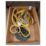 2' 15 ft. Ratchet strap and misc lot