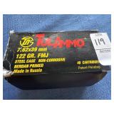 7.62x39mm 122gr FMJ