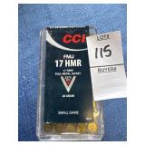 17 HMR 20gr FMJ