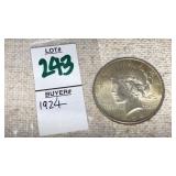 1924 Peace Silver Dollar