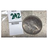 1922 Peace Silver Dollar