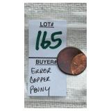 Error U.S. Copper Penny