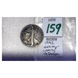 1942 Walking Liberty Half Dollar