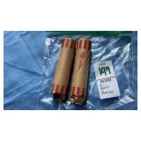 (2) Rolls of 50 common Pennies each