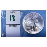 2014 One Ounce Fine Silver American Silver Eagle