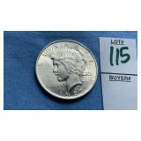 1923 Peace Silver Dollar