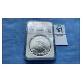 2000 Silver Eagle $1 Coin MS 69, 1 ounce fine