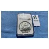 2002 Silver Eagle $1 Coin MS 69, 1 ounce fine