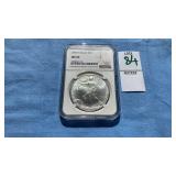 1997 Silver Eagle $1 Coin MS 69, 1 ounce fine