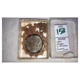 1897 Morgan Silver Dollar in necklace mount