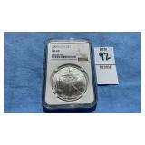 2005 Silver Eagle $1 Coin MS 69, 1 ounce fine