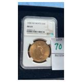 1908 St Gaudens No Motto Double Eagle $20 gold