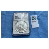 2014 Silver Eagle $1 Coin MS 69, 1 ounce fine