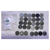 (31) 1943 Steel Pennies - (3) 1943-D, (4) 1943-S