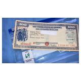 1977 issued  $100 Series E U.S. Savings Bond