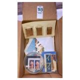 Gold postage stamps, assorted stamps