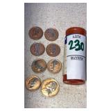 (8) Dimes &  nickel gold coated