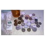 Foreign Coins & Canadian Pennies