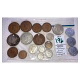 (19)WW2  Foreign Coins : (3) France, (16) England