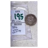 1896 English Silver One Shilling