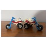 2 VINTAGE TONKA USA 3 WHEELER TRIKE BIKE WTO-760