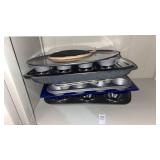 Shelf Lot of Baking Trays