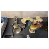 Pottery, Rooster and Grinder