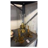 Brass Candle Holders, Oil Lamp